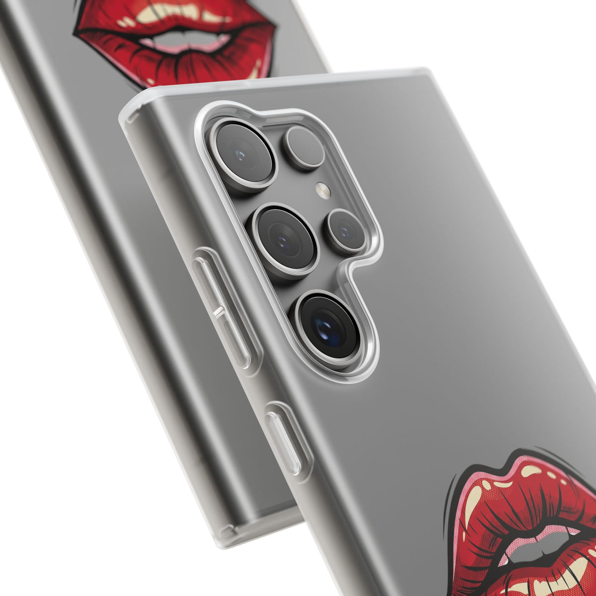 Phone Case — 'Good Girls Read Bad Books' Red Lips Slim Flexi Case
