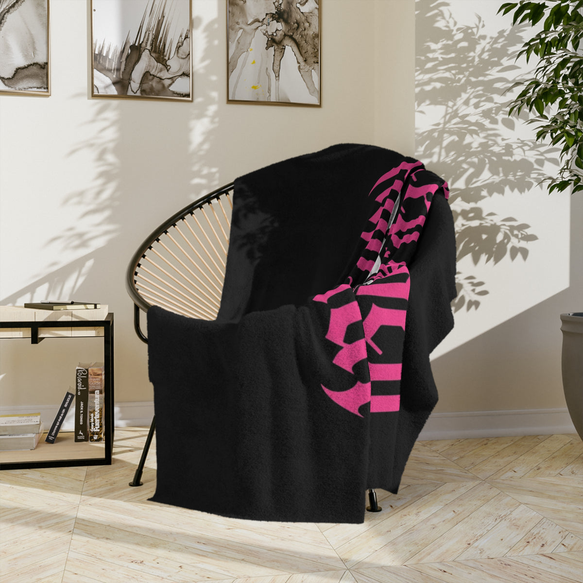 Sleep, Token, and Smut Microfiber Blanket — Cozy Book & Headphone Graphic Throw