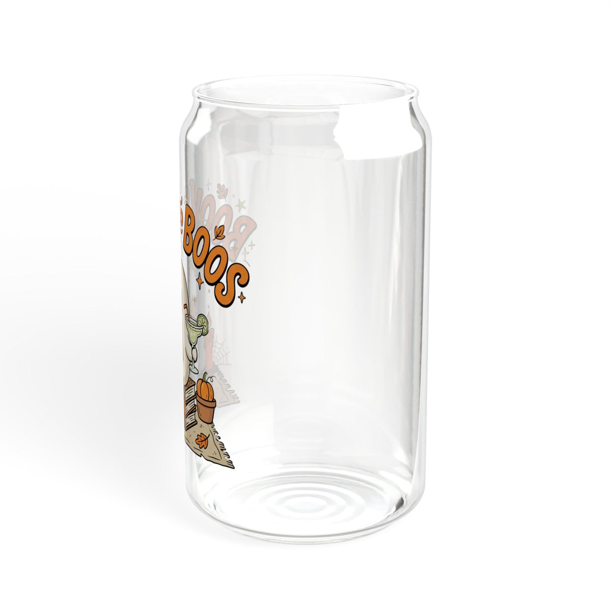 Books and Boo's Ghost Glass Sipper – 16oz Halloween Booklover Tumbler