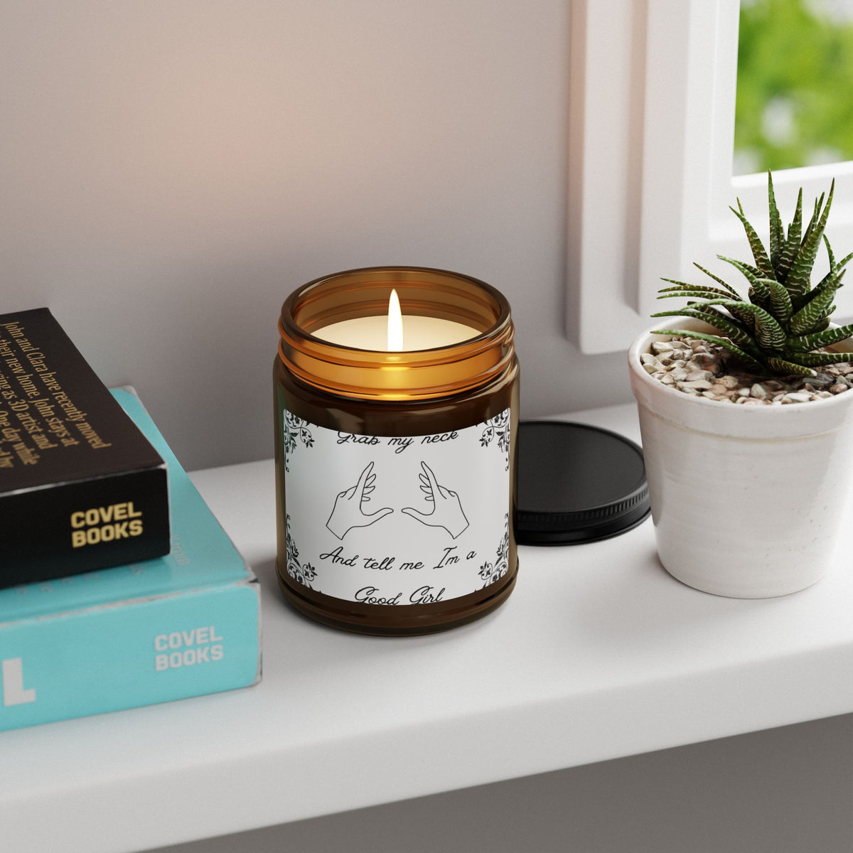 Amber Soy Candle — 'Grab My Neck and Tell Me I'm a Good Girl' Aromatherapy Jar