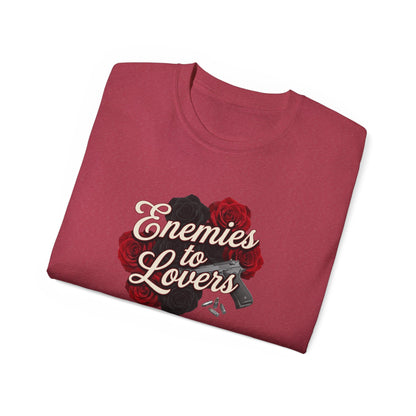 Enemies to Lovers Tee — Romantic Rose Graphic Shirt