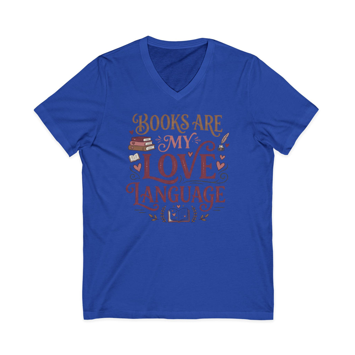 Books Are My Love Language V-Neck Tee