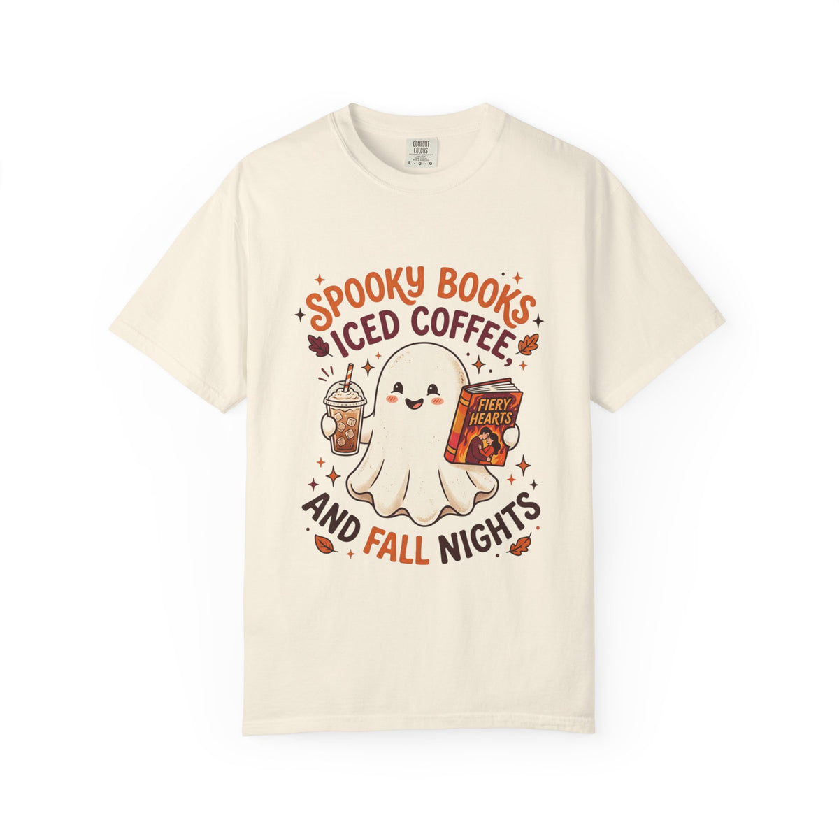 Spooky Books, Iced Coffee and Fall Nights T-Shirt