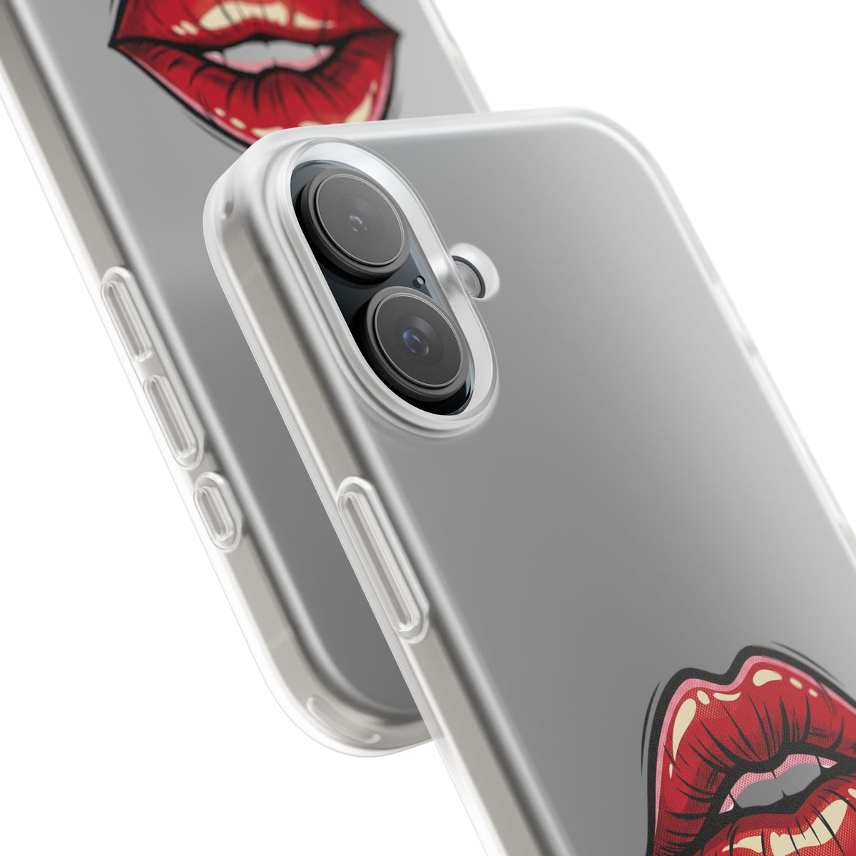 Phone Case — 'Good Girls Read Bad Books' Red Lips Slim Flexi Case