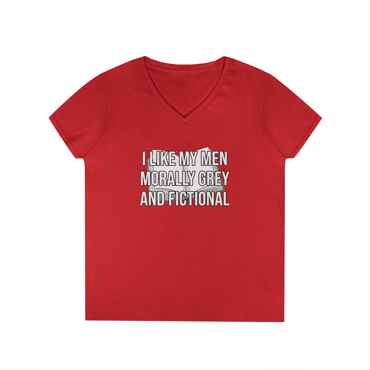 Morally Grey V-Neck Tee