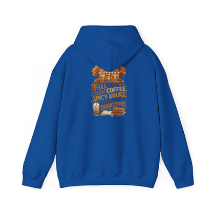 Fall Vibes Hoodie — 'Fall is for Cozy Coffee, Spicy Boots & Trips to the Bookstore' Pullover