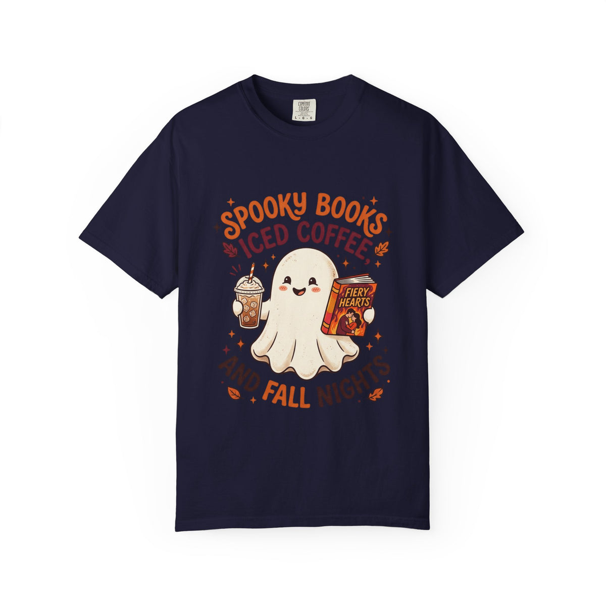 Spooky Books, Iced Coffee and Fall Nights T-Shirt