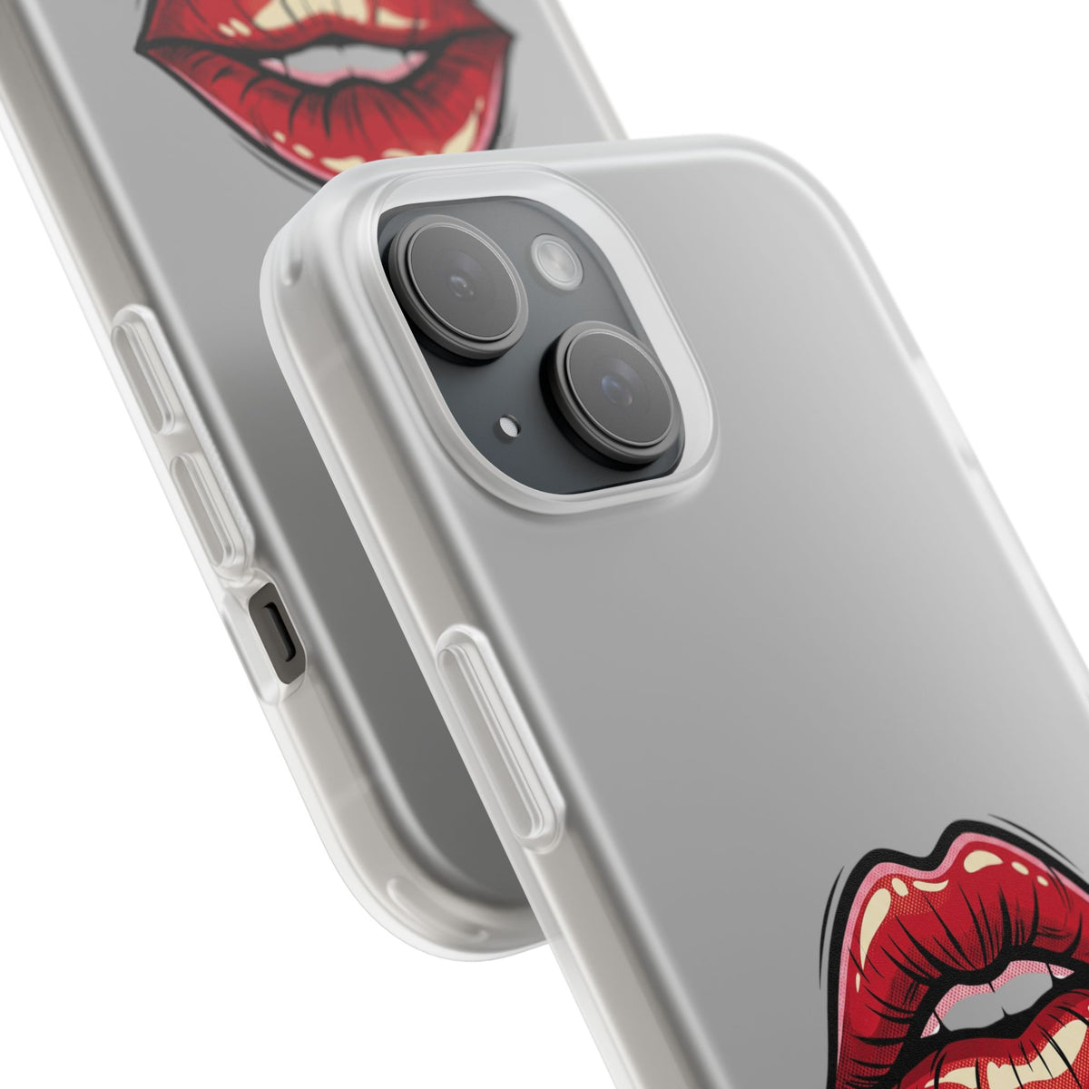 Phone Case — 'Good Girls Read Bad Books' Red Lips Slim Flexi Case
