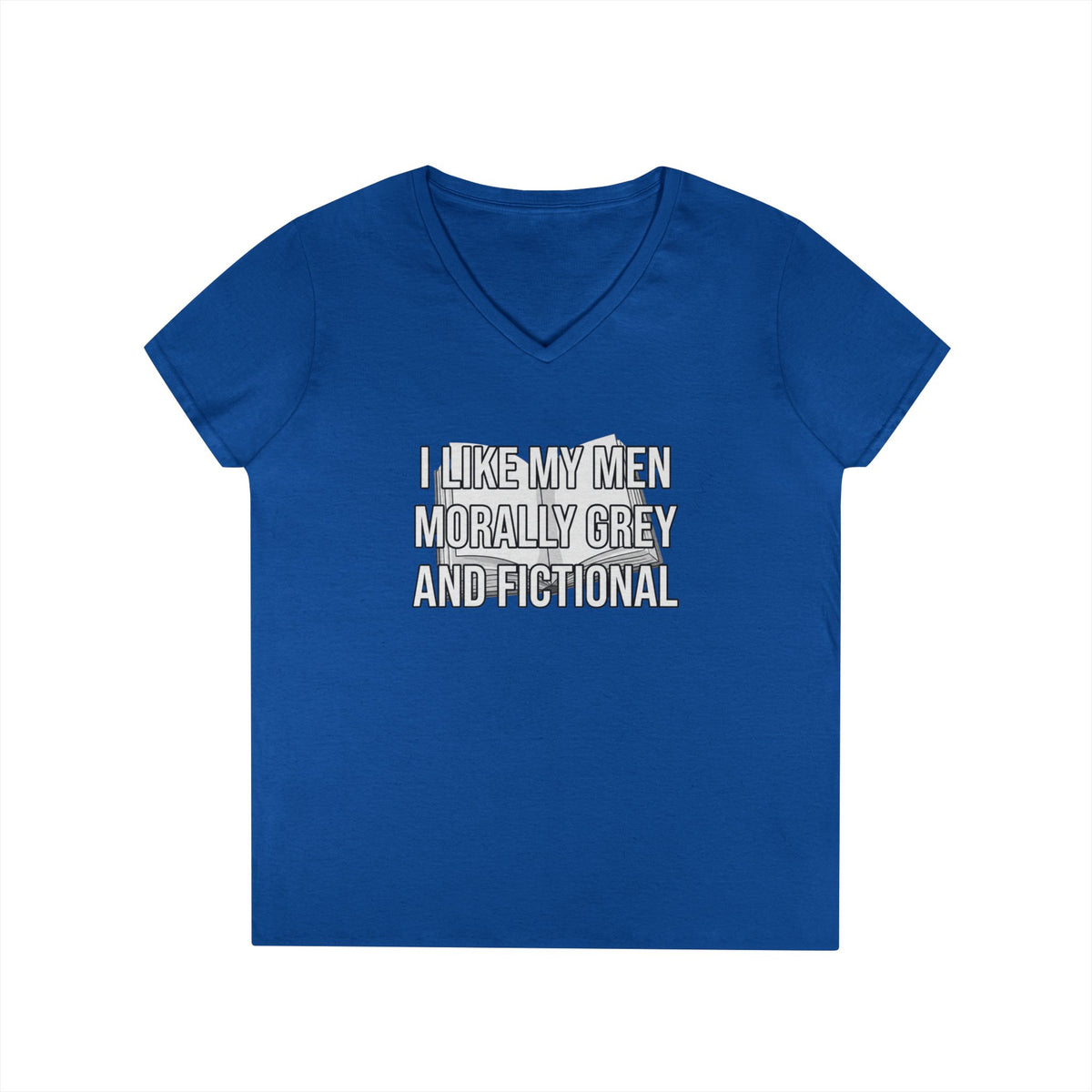 Morally Grey V-Neck Tee