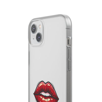 Phone Case — 'Good Girls Read Bad Books' Red Lips Slim Flexi Case