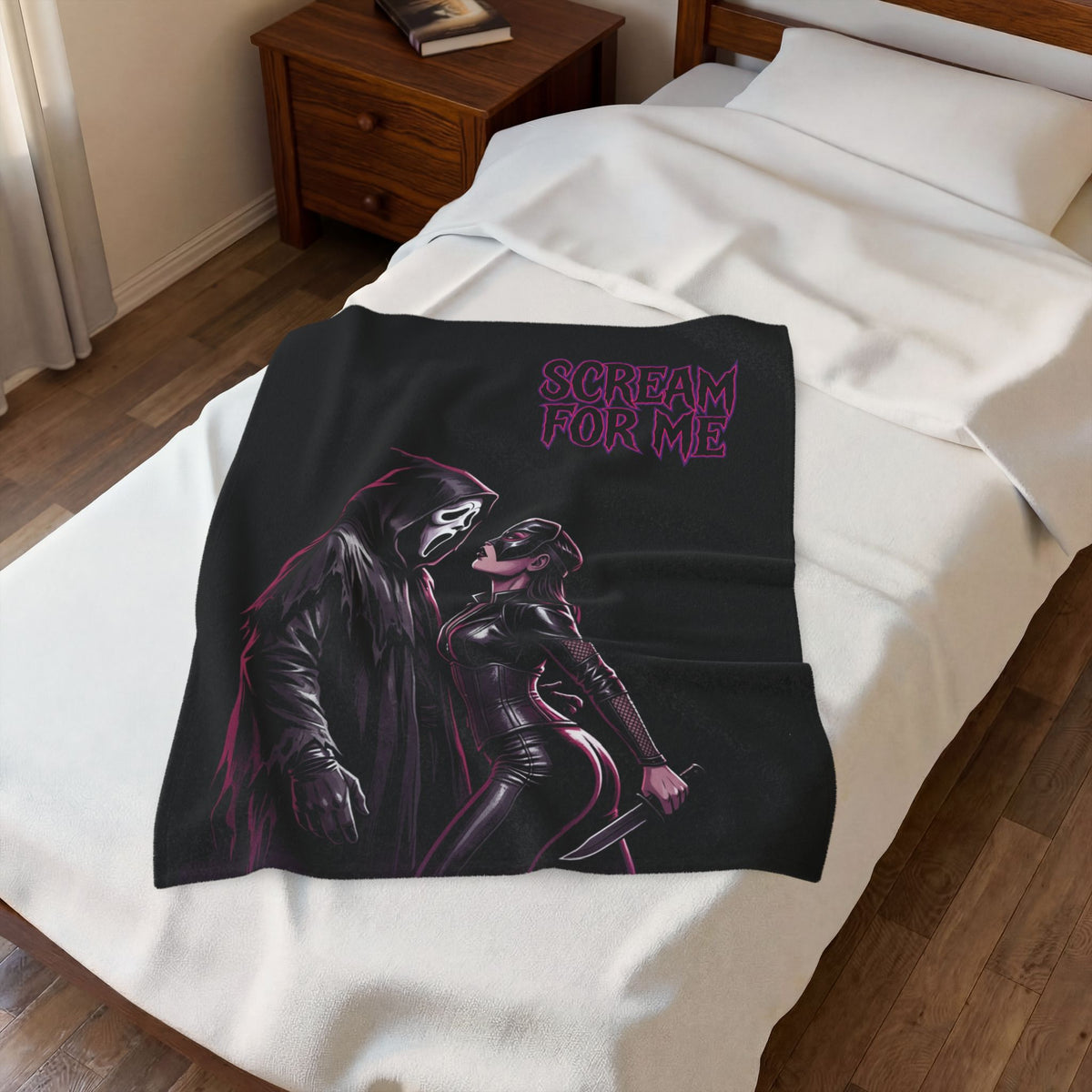 Scream For Me Velveteen Plush Blanket