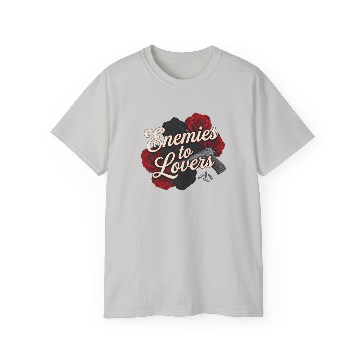 Enemies to Lovers Tee — Romantic Rose Graphic Shirt