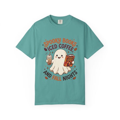 Spooky Books, Iced Coffee and Fall Nights T-Shirt
