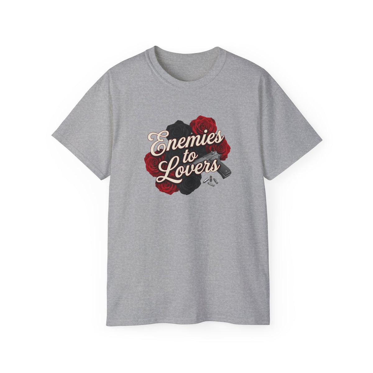 Enemies to Lovers Tee — Romantic Rose Graphic Shirt