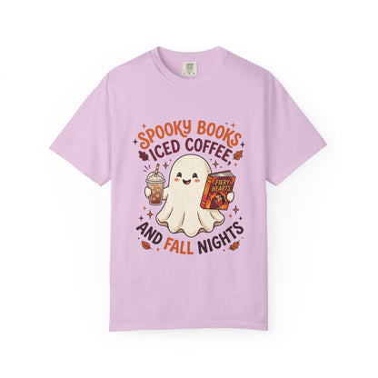 Spooky Books, Iced Coffee and Fall Nights T-Shirt