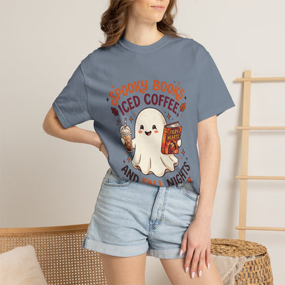 Spooky Books, Iced Coffee and Fall Nights T-Shirt