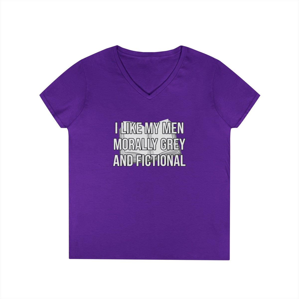 Morally Grey V-Neck Tee