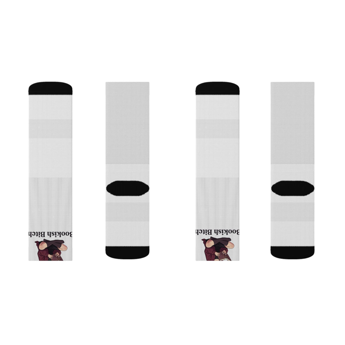 Graphic Socks — 'Boo'tiful Bitch' Sublimated Crew Socks