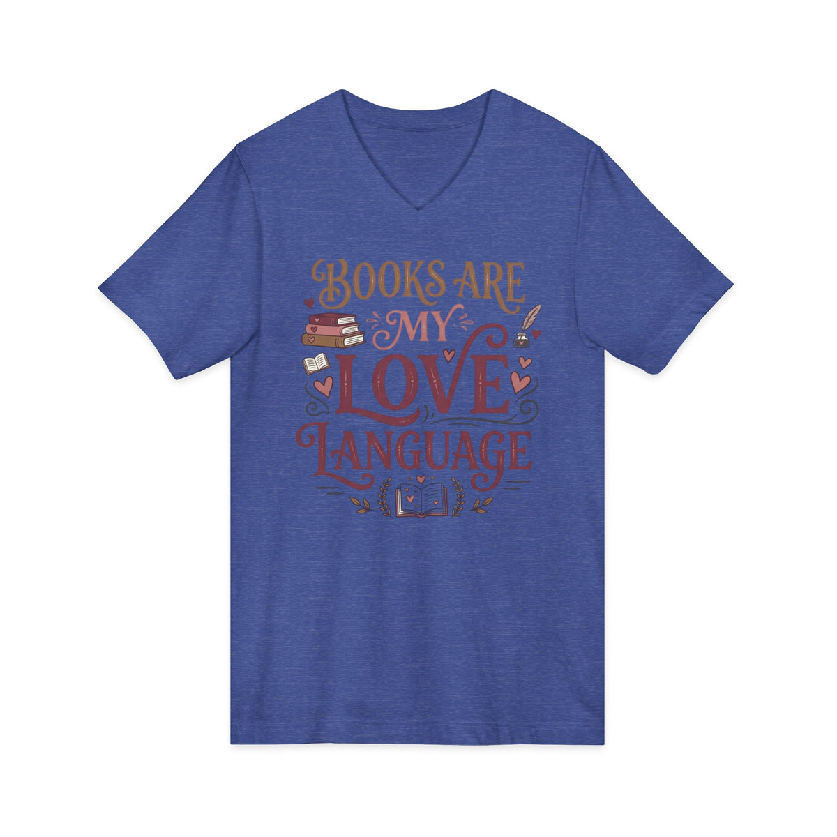 Books Are My Love Language V-Neck Tee