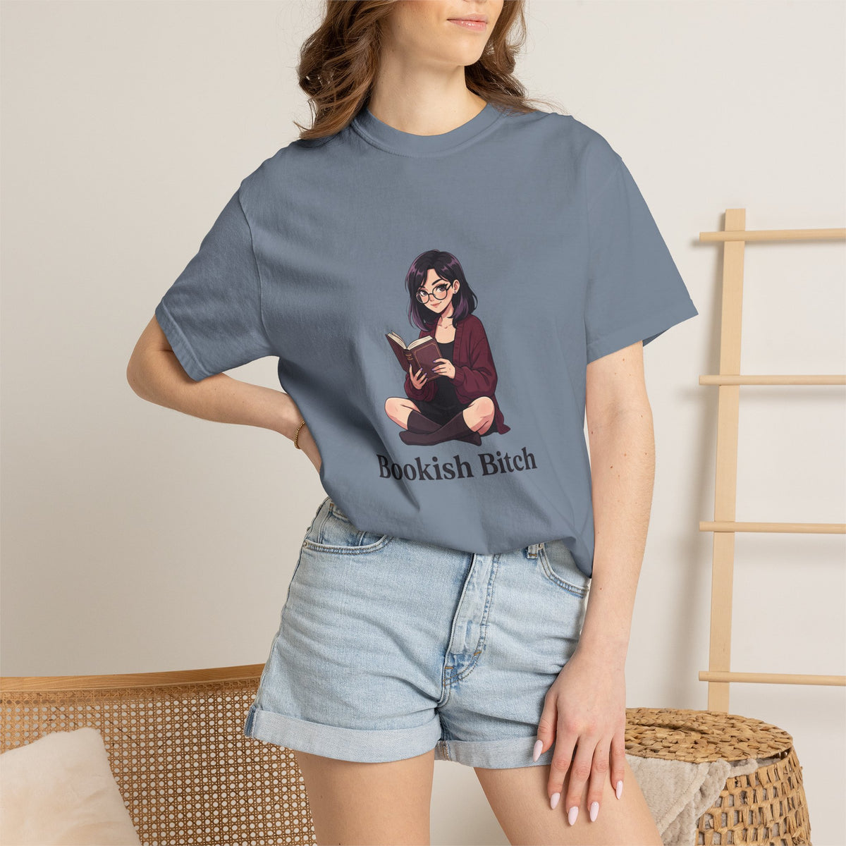 Bookish Bitch T-Shirt — Cute Reading Girl Graphic Tee for Book Lovers