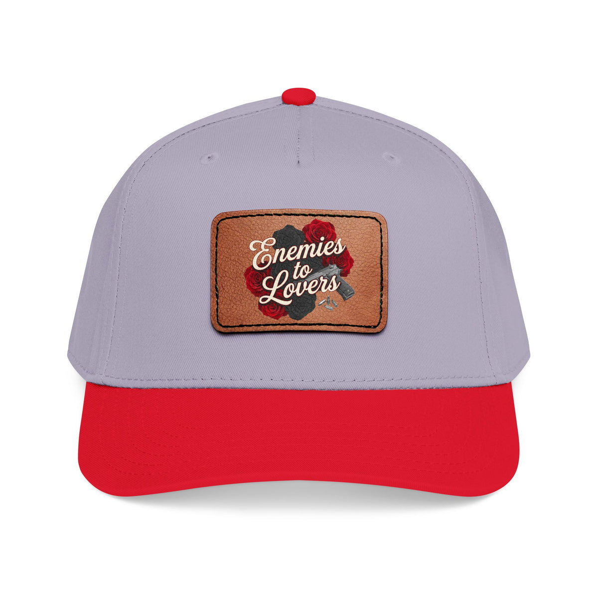 Enemies to Lovers Leather Patch Baseball Cap — Romantic Novelty Trucker Hat
