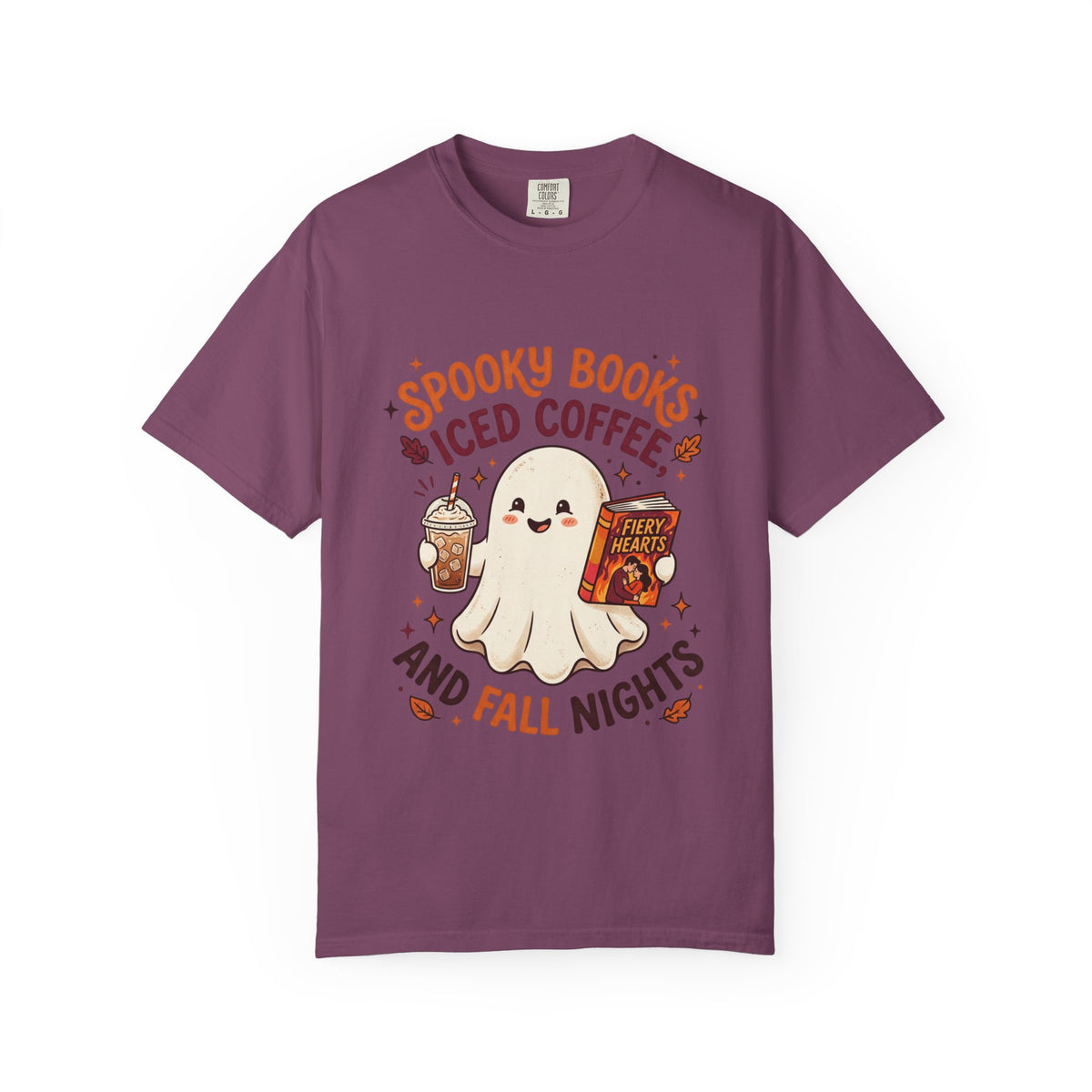 Spooky Books, Iced Coffee and Fall Nights T-Shirt