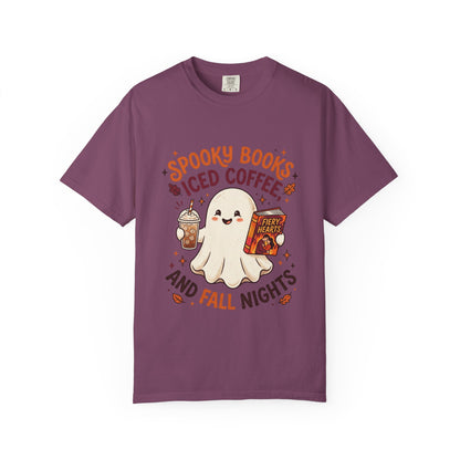 Spooky Books, Iced Coffee and Fall Nights T-Shirt
