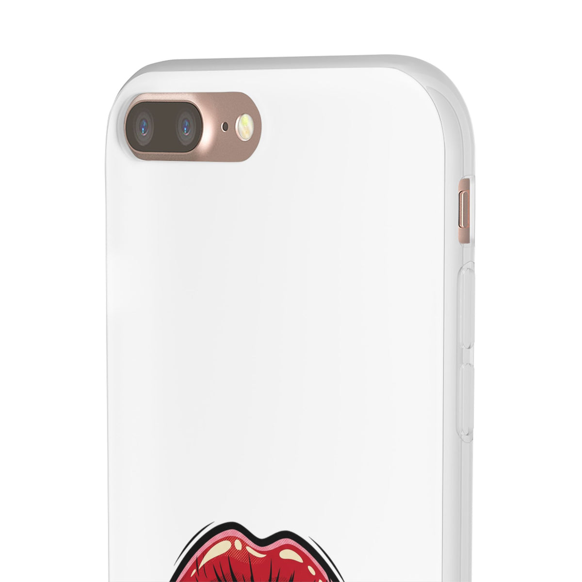 Phone Case — 'Good Girls Read Bad Books' Red Lips Slim Flexi Case