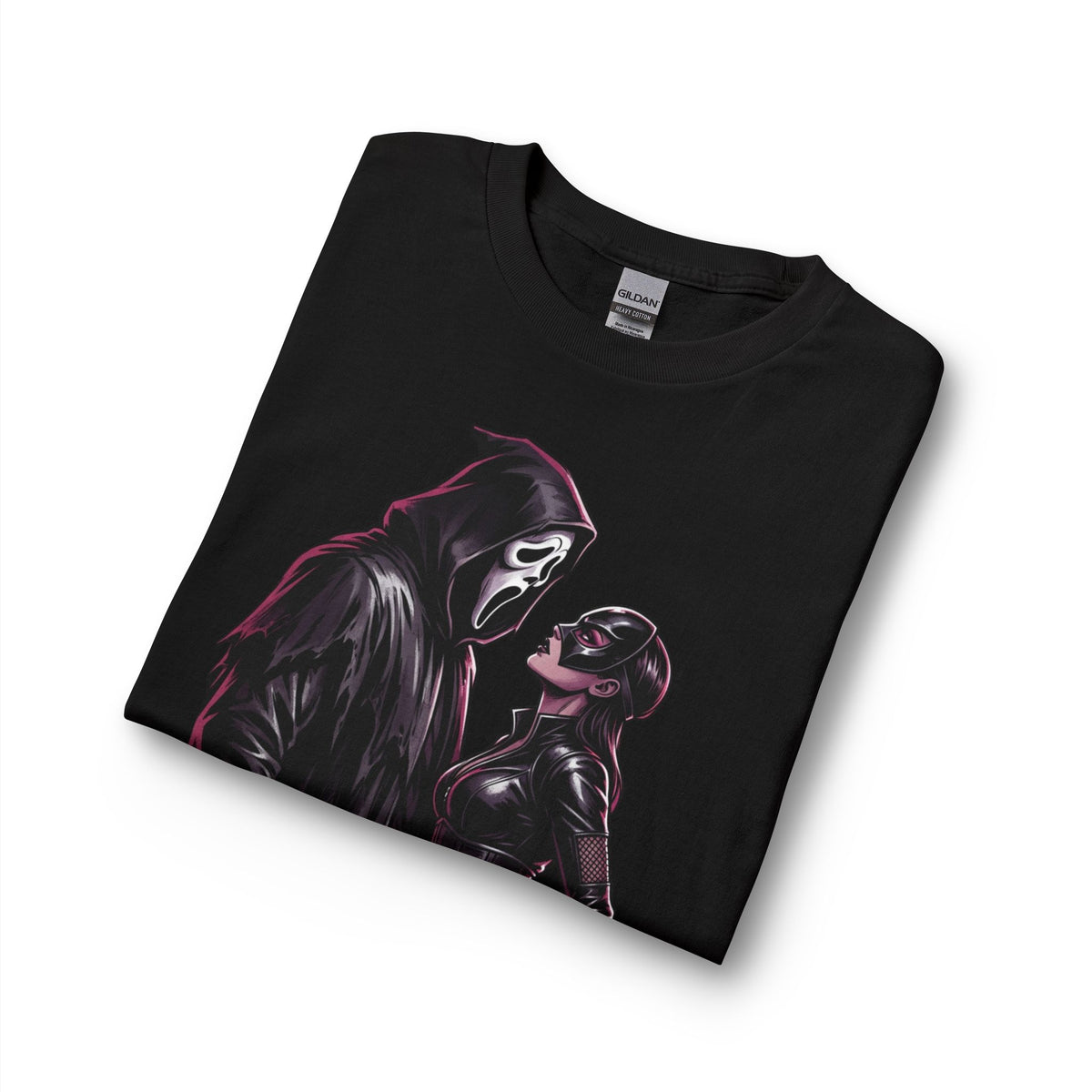 Long Sleeve T-Shirt — Gothic Scream Couple Graphic ("Scream For Me")