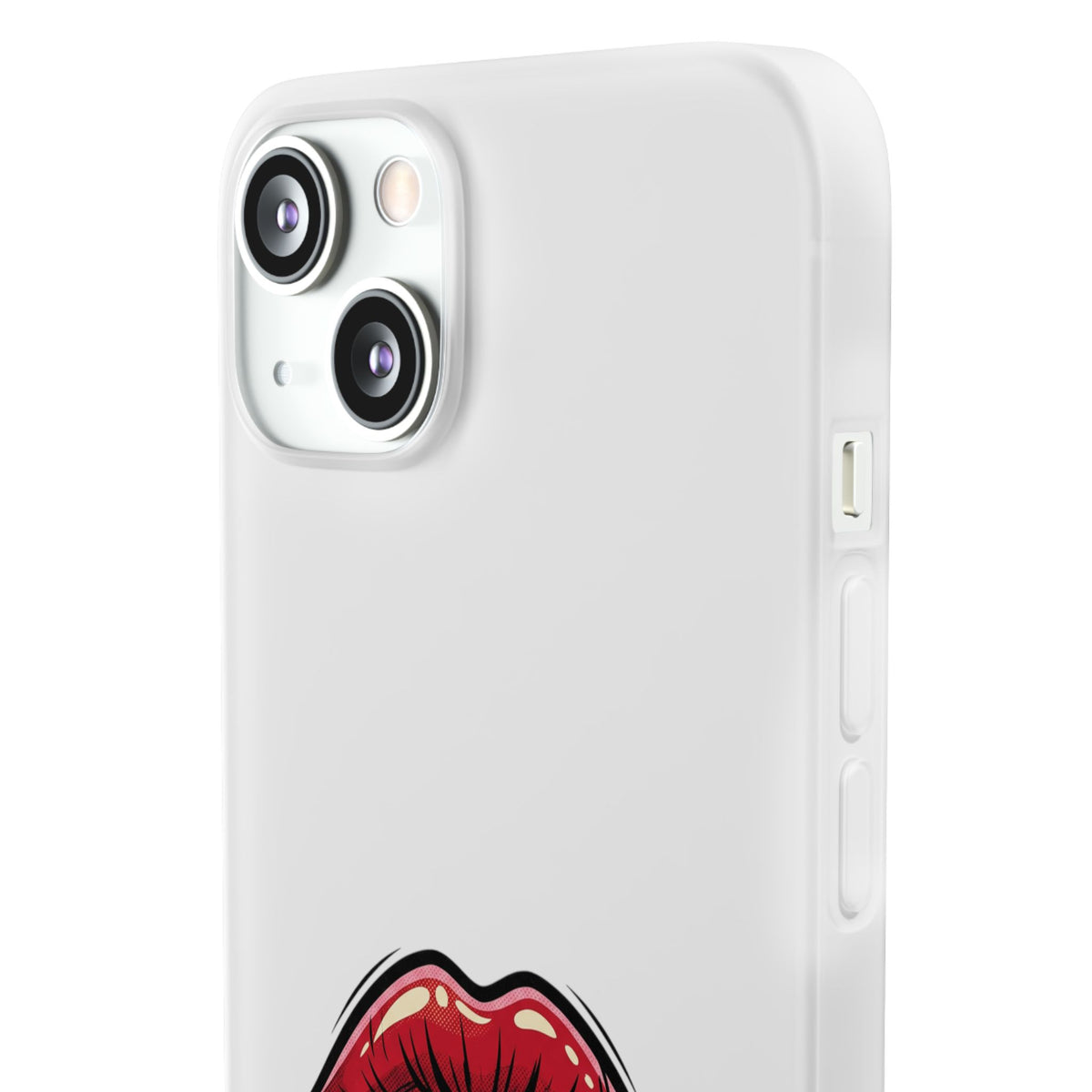 Phone Case — 'Good Girls Read Bad Books' Red Lips Slim Flexi Case