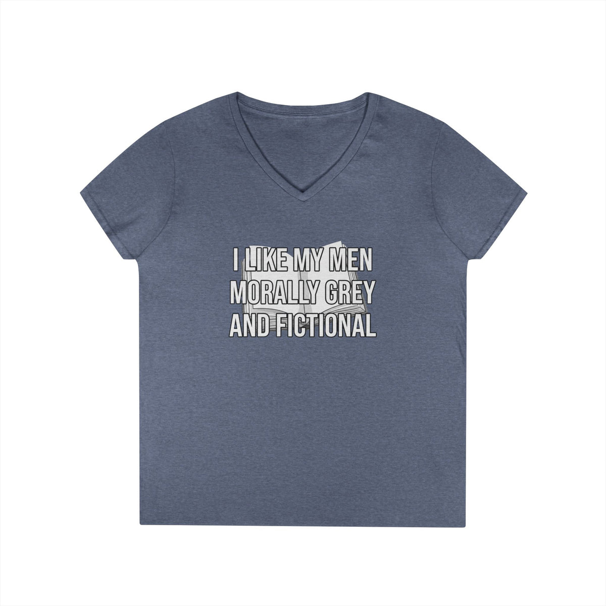 Morally Grey V-Neck Tee