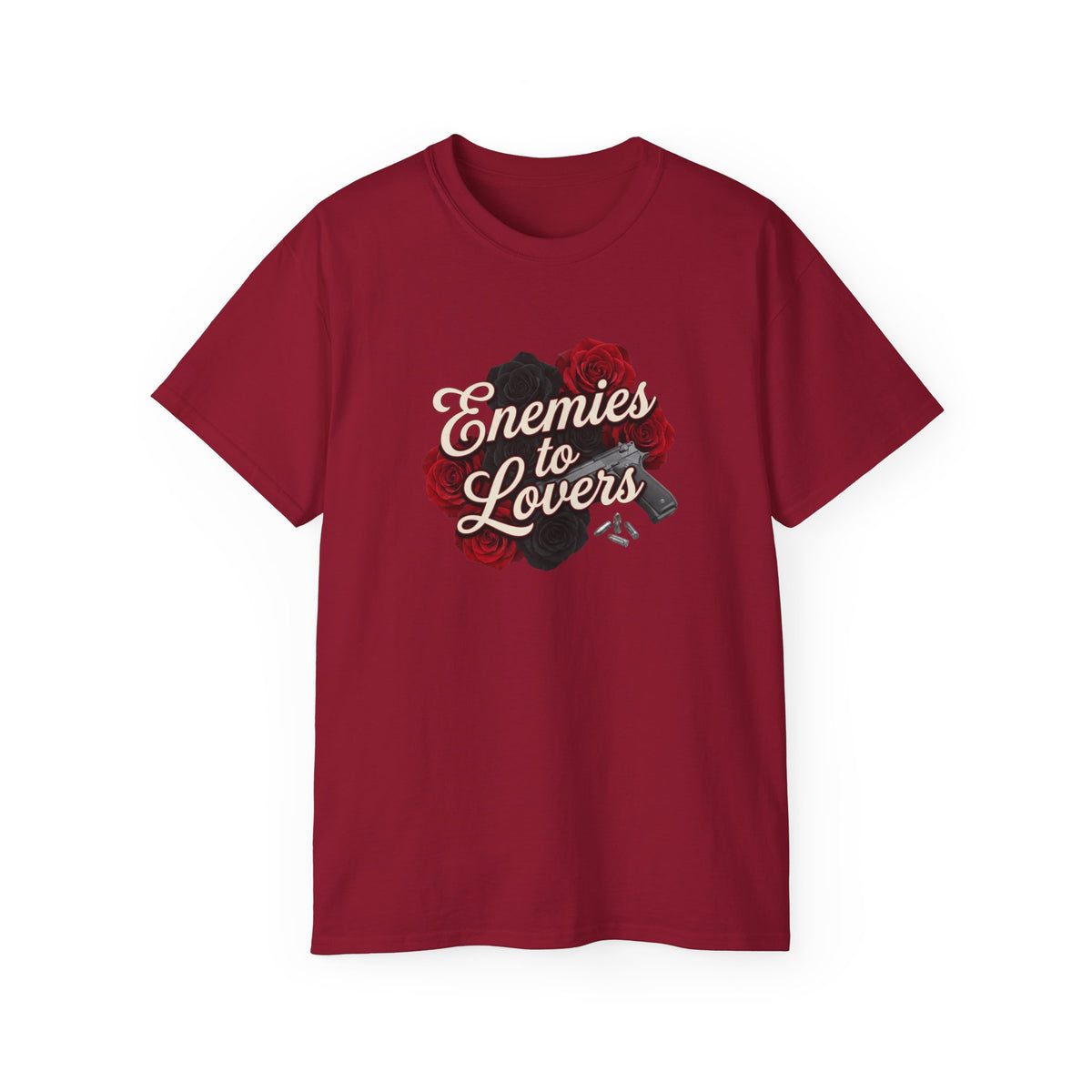 Enemies to Lovers Tee — Romantic Rose Graphic Shirt