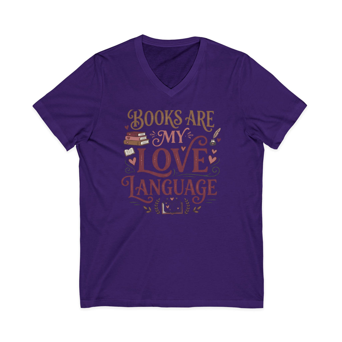 Books Are My Love Language V-Neck Tee