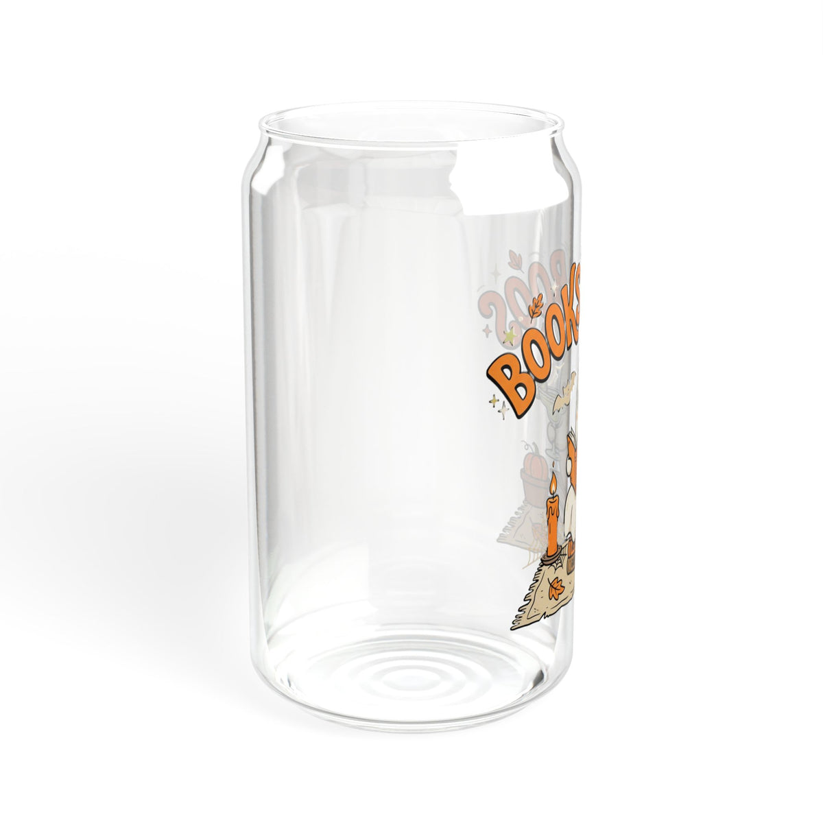 Books and Boo's Ghost Glass Sipper – 16oz Halloween Booklover Tumbler