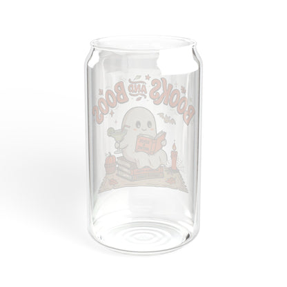 Books and Boo's Ghost Glass Sipper – 16oz Halloween Booklover Tumbler