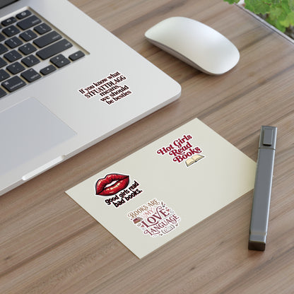 Book Lover Sticker Sheet —
