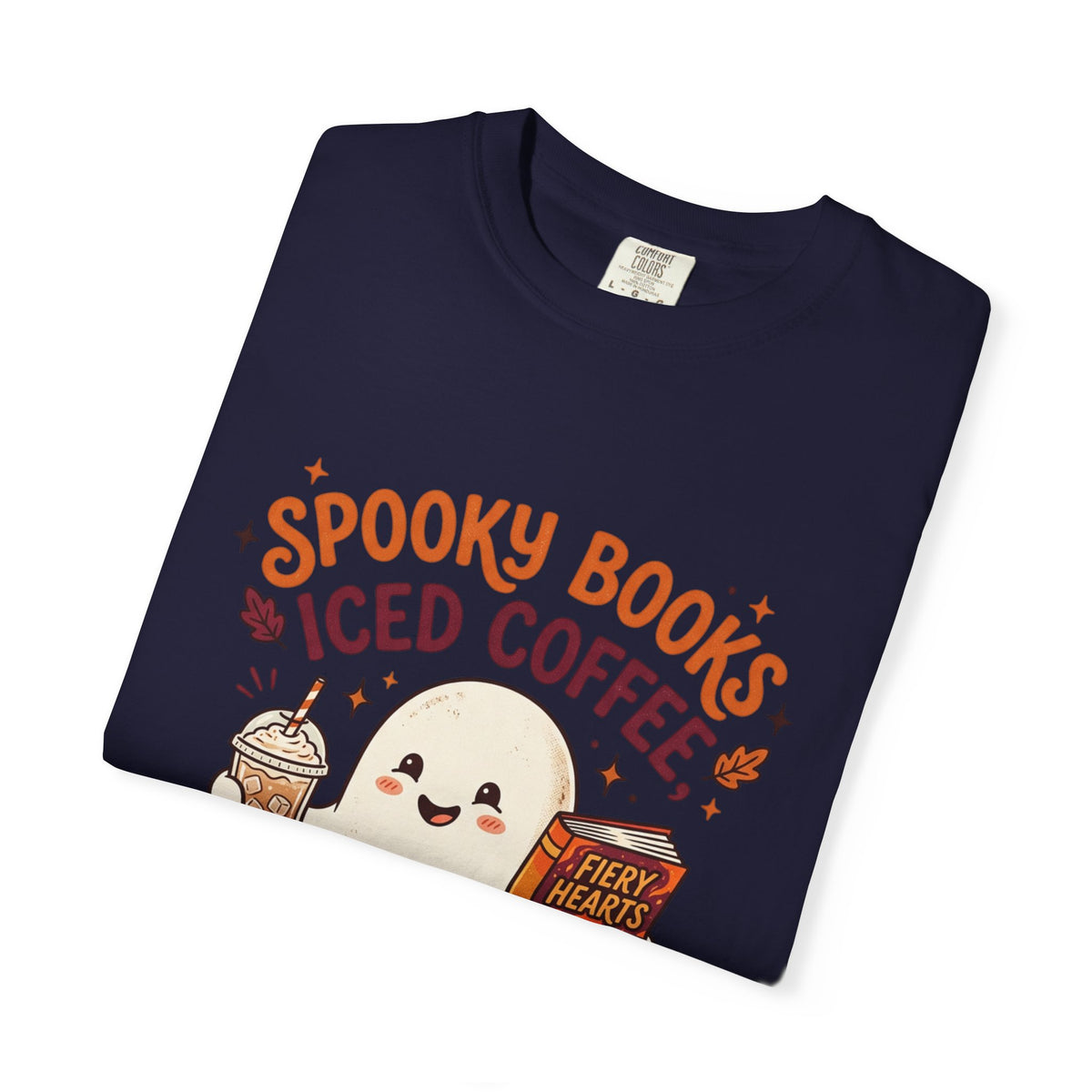 Spooky Books, Iced Coffee and Fall Nights T-Shirt