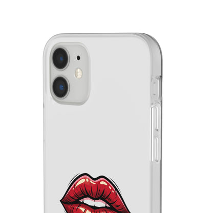 Phone Case — 'Good Girls Read Bad Books' Red Lips Slim Flexi Case