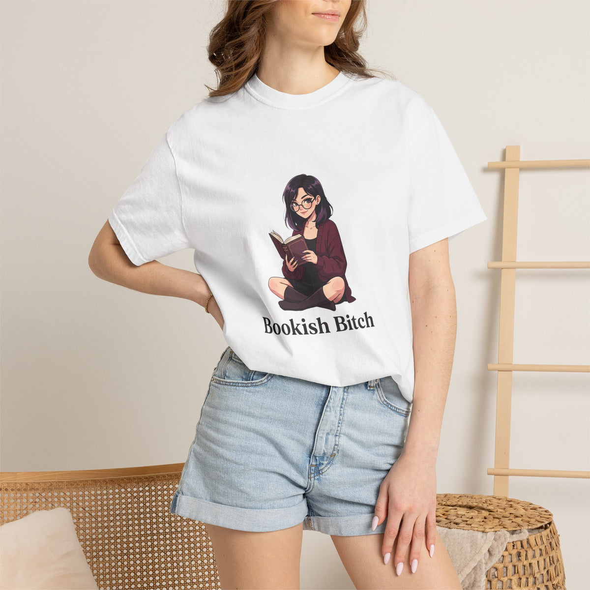 Bookish Bitch T-Shirt — Cute Reading Girl Graphic Tee for Book Lovers