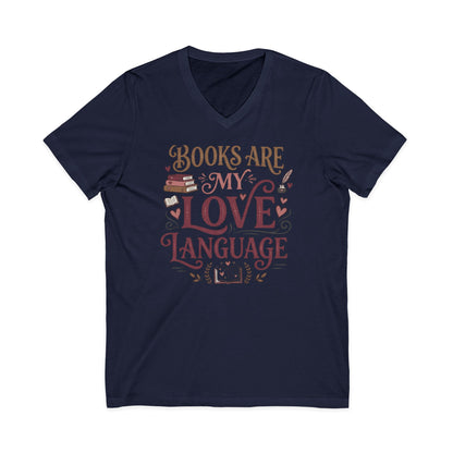Books Are My Love Language V-Neck Tee