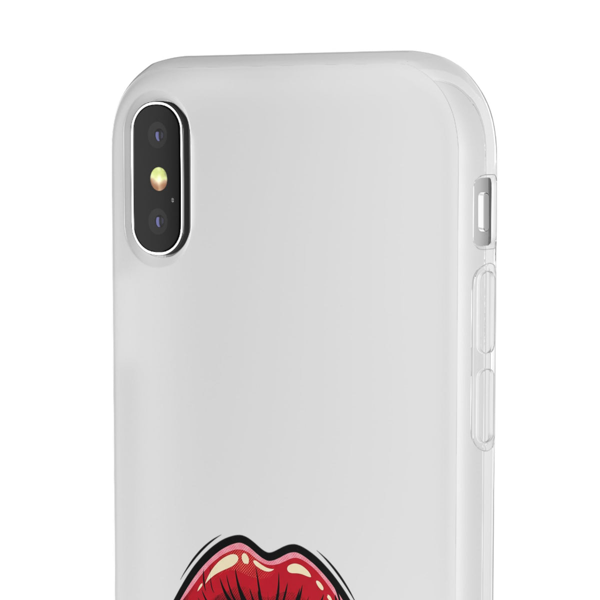 Phone Case — 'Good Girls Read Bad Books' Red Lips Slim Flexi Case