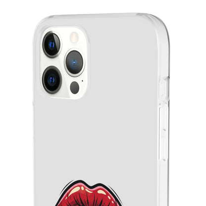 Phone Case — 'Good Girls Read Bad Books' Red Lips Slim Flexi Case