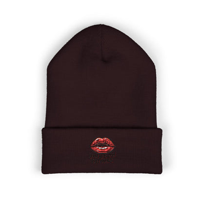 Embroidered 'Good Girls Read Bad Books' Cuffed Beanie