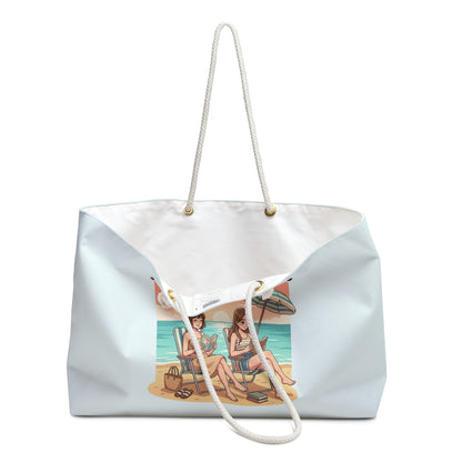 Beach and Books Weekender Bag — Tote for Beach Lovers & Avid Readers