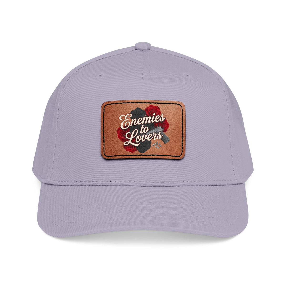 Enemies to Lovers Leather Patch Baseball Cap — Romantic Novelty Trucker Hat