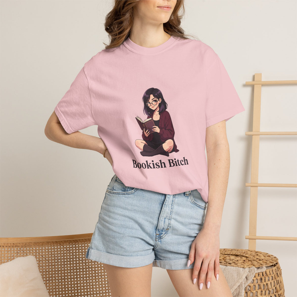 Bookish Bitch T-Shirt — Cute Reading Girl Graphic Tee for Book Lovers