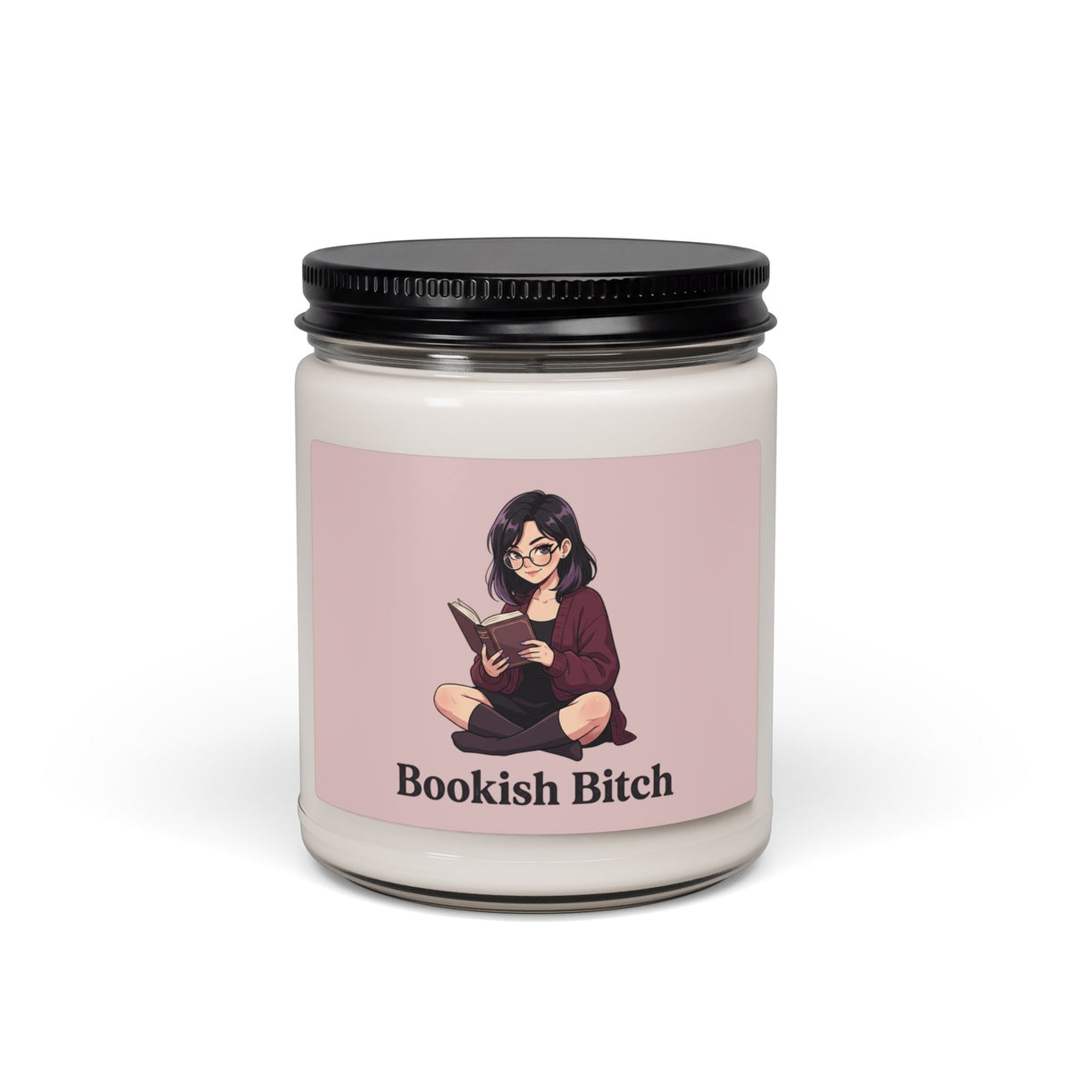 Bookish Bitch Scented Soy Candle — 9oz Literary Gift Candle for Readers