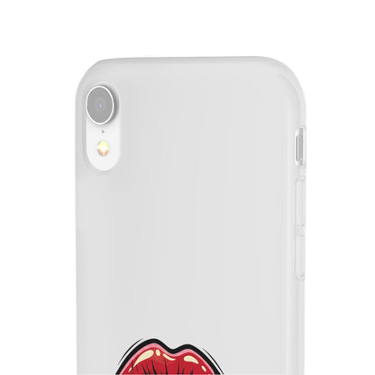 Phone Case — 'Good Girls Read Bad Books' Red Lips Slim Flexi Case