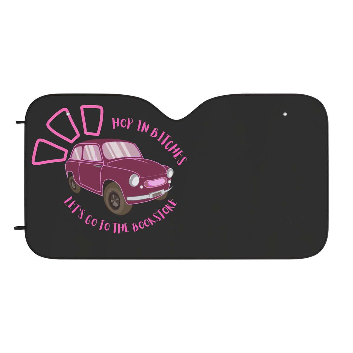 Classic Car Sun Shade – “Hop In Bitches, Let’s Go to the Blockshop” Windshield Cover