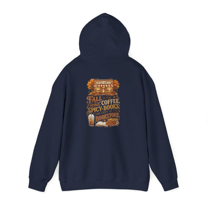 Fall Vibes Hoodie — 'Fall is for Cozy Coffee, Spicy Boots & Trips to the Bookstore' Pullover